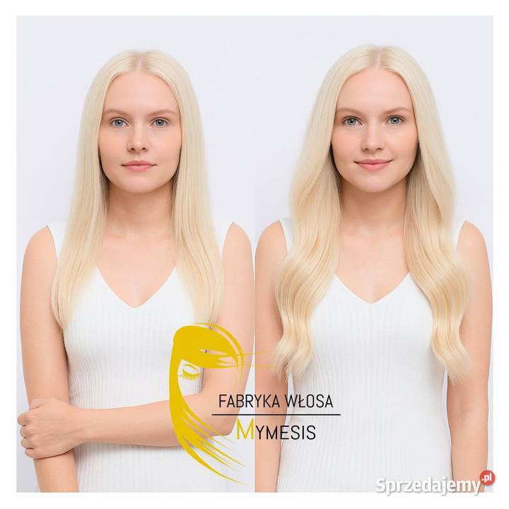 Sprzedam nowe włosy Tape On Najjaśniejszy blond