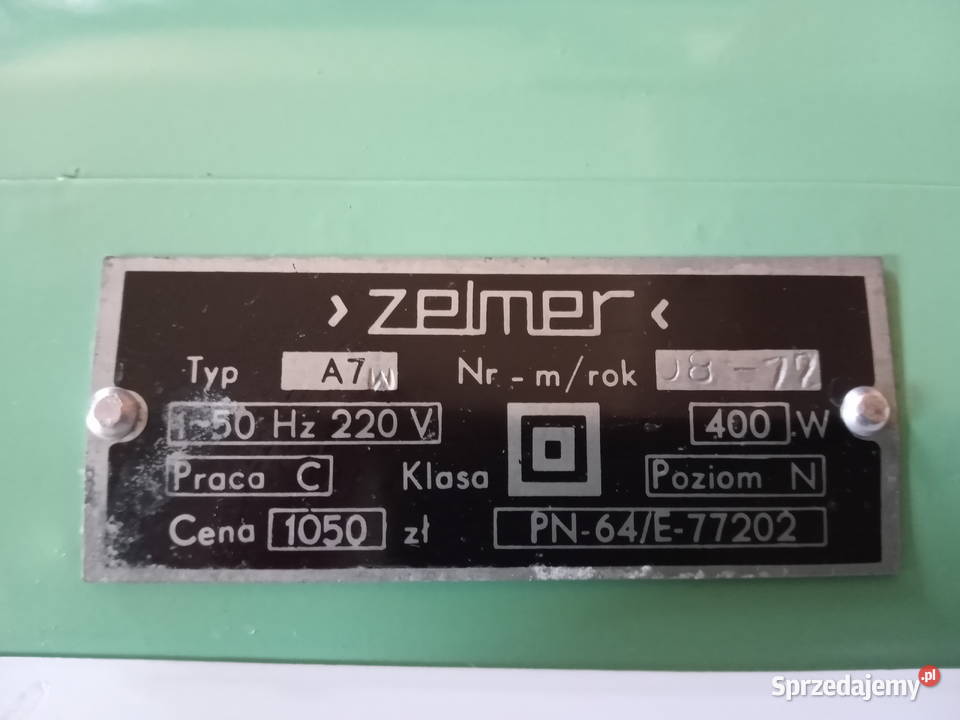 Stary odkurzacz Predom Zelmer z osprzetem Augustów sprzedam