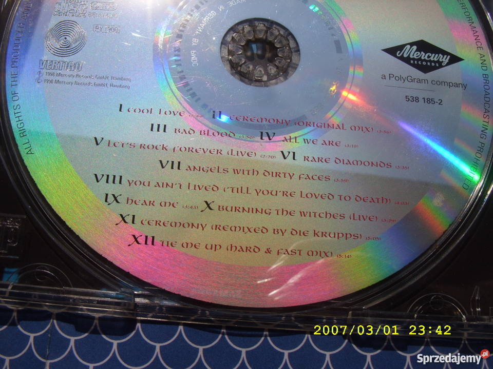 Rock cd BEST OF DORO MERCURY REC bez okladki Płyty i kasety sprzedam