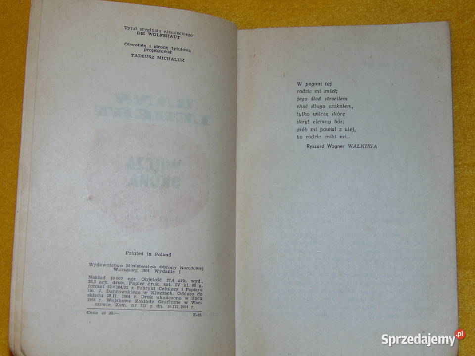 Wilcza skóra Hans Lebert Lublin