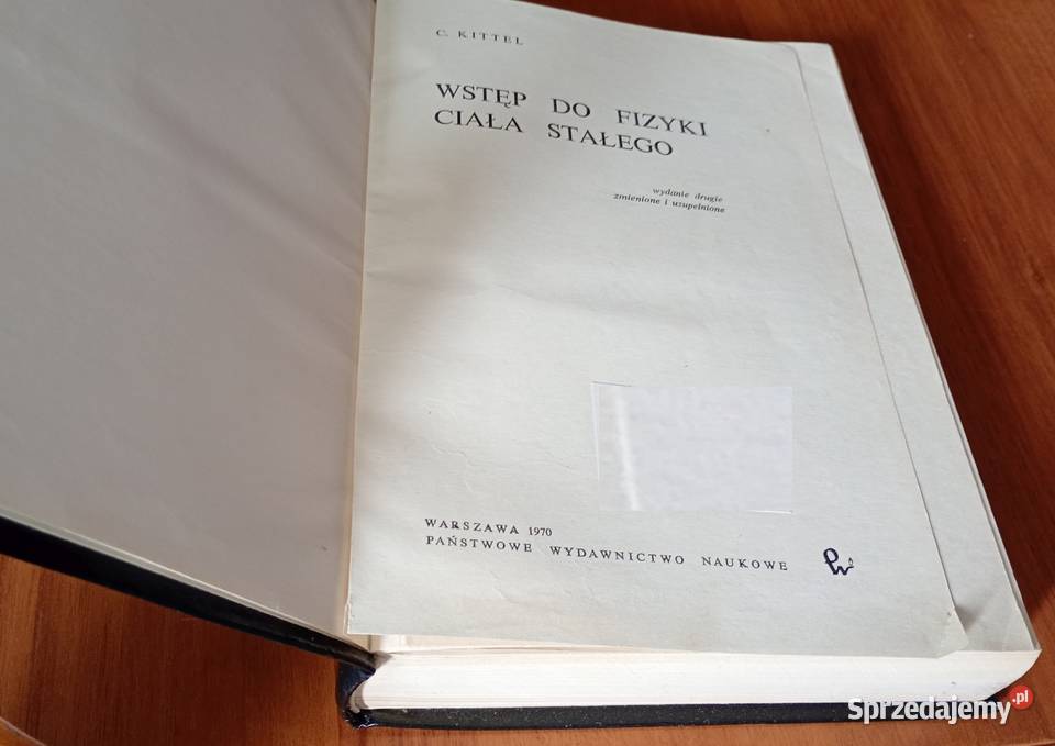 Wstęp do fizyki ciała stałego podręcznik Podręczniki Gdańsk