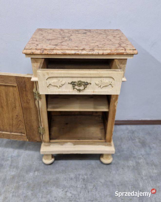 Dębowa Szafka z Kamiennym Blatem AntykiMarki Marki