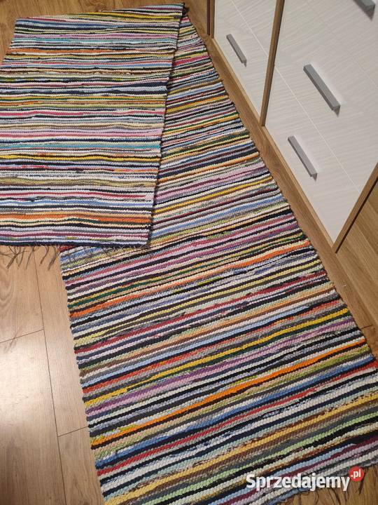 Nowy bawełniany wiejski chodnik rękodzieło Wyposażenie wnętrz Suwałki