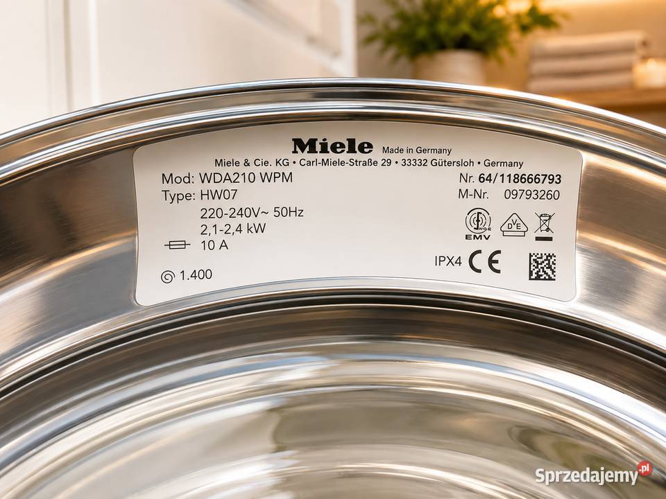 Pralka Miele W Classic EcoComfort WDA210 WPM 7 śląskie Kalety sprzedam