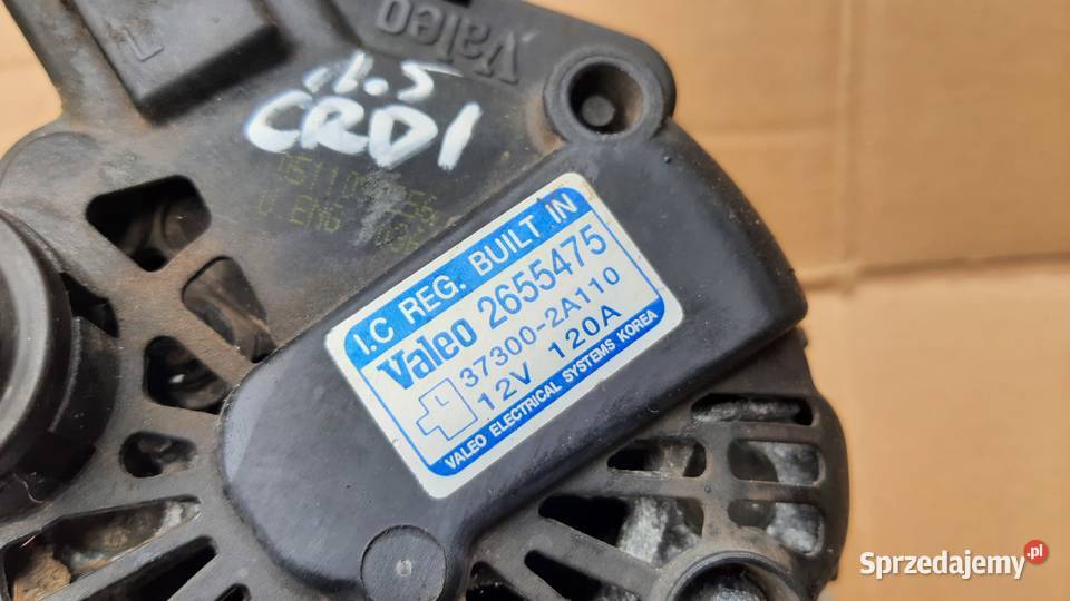 alternator Valeo 120A Hyundai Matrix 15 crdi Dębno sprzedam
