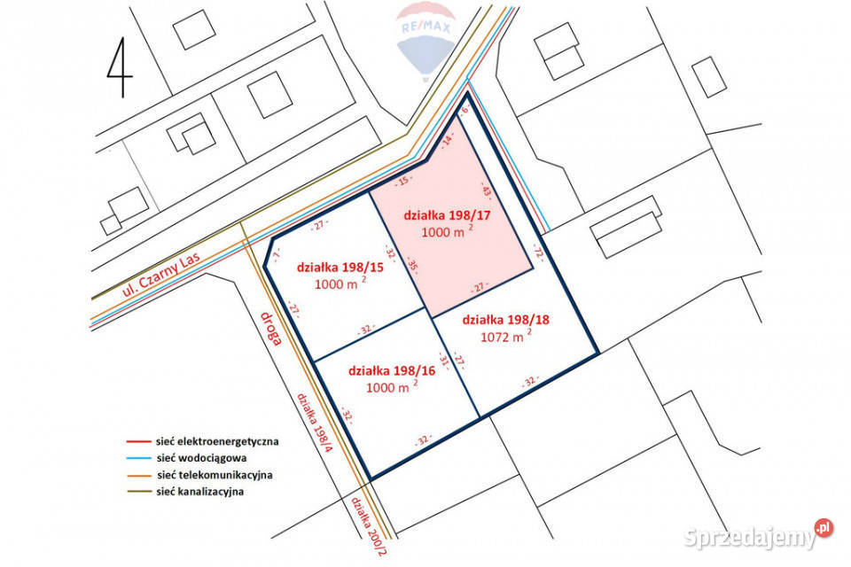 Działka 1000 m MPZP Kajetany gm Nadarzyn 29m sprzedam