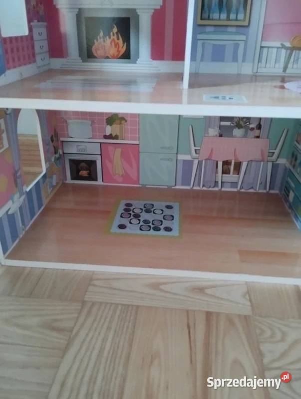 Duży drewniany domek lalek BoboSan 3 piętra 5 mazowieckie sprzedam