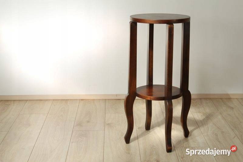 Cudowny StolikKwietnikArt DecoLata 30Drewno Szczecin