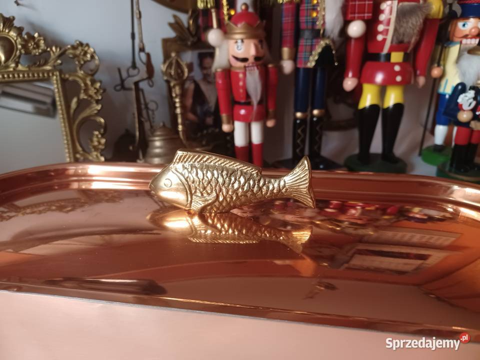 Brytfanna sygnowana miedziana Poznań