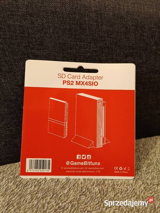 Adapter MX4SIO PlayStation 2 2 nowy clear red Pruszków