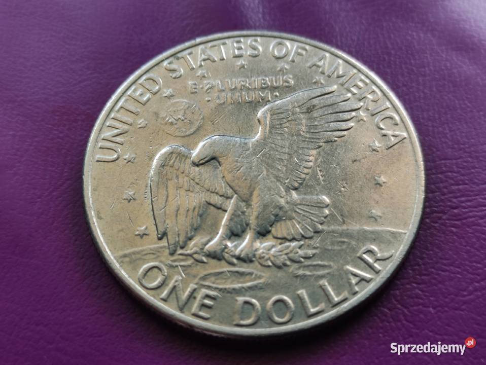 Moneta 1 DOLLAR 1972 z litrką D EISENHOWER ORZEŁ Pruszków