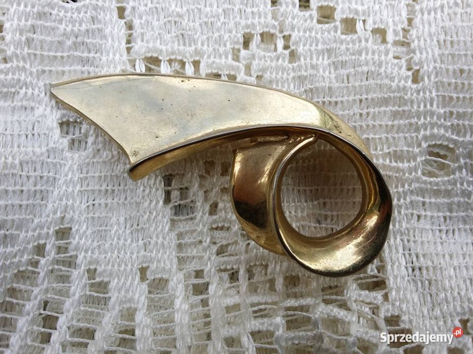 Stara angielska broszka na szóstkę Ozdoby Ochojno