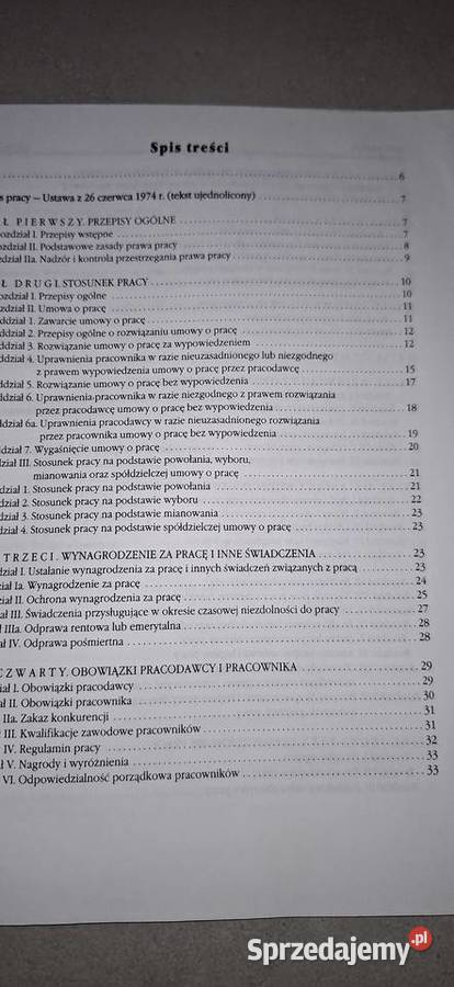 Nowy Kodeks Pracy RZECZPOSPOLITA 1996
