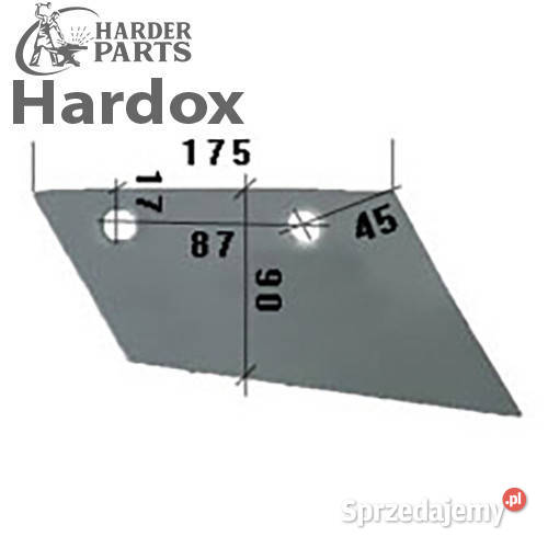 Lemiesz przedpłużka HARDOX 4032101P części do sprzedam