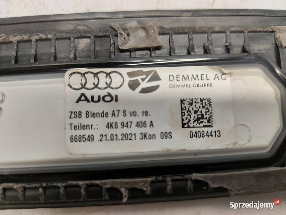 Audi A7 II 4K8 4M0 TFSI LISTWA PROGOWA PRAWA osobowe