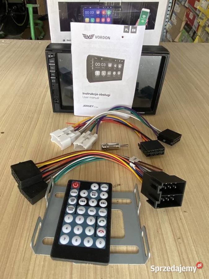 Radio samochodowe VORDON HT800 Jersey Bluetooth osobowe Wyposażenie wnętrza