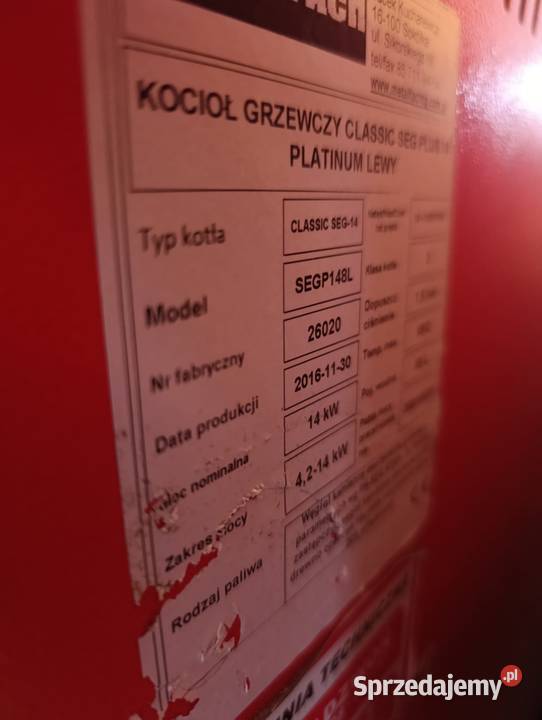 Kocioł MetalFach CLASSIC SEG PLUS 3 klasa 2016 dolnośląskie Snowidza