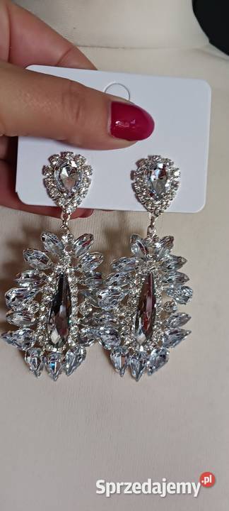 Kolczyki krysztalki Ostrowąs