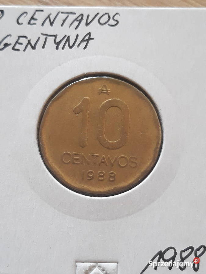 10 Centavos Argentyna 1988 r Numizmatyka wielkopolskie Konin