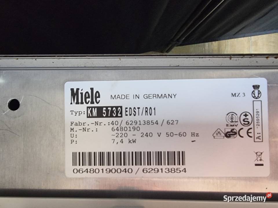 Płyta indukcyjna Miele 5732 z ramką Szer 60 AGD Wrocław