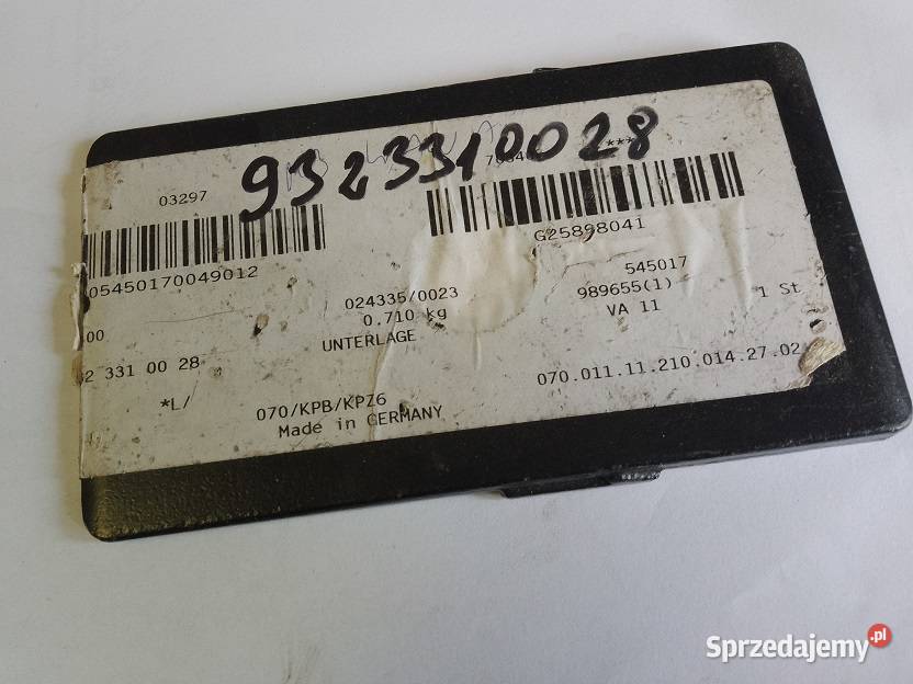 9323310028 Płytka dolna resora przedniego Actros Olsztyn