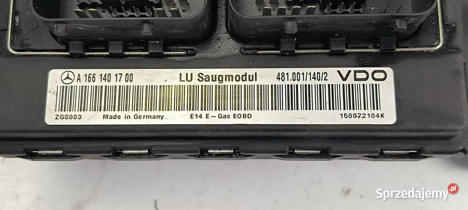 KOMPUTER MERCEDES BENZ A 140 A1661401700 Lipno sprzedam