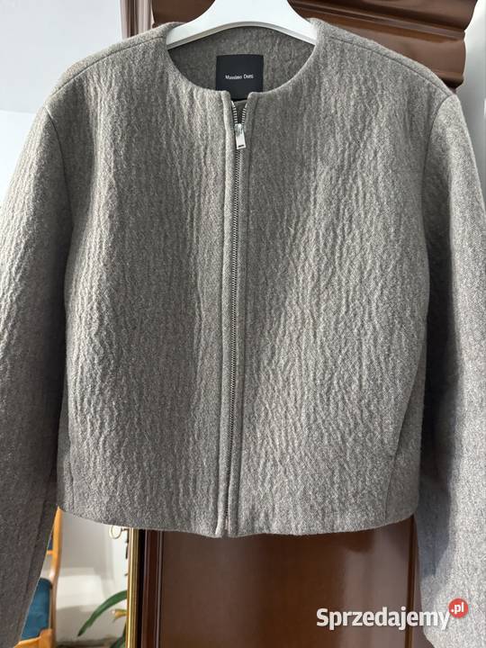 Modna kurtka żakiet XS w neutralnym beżowo brązowy/beżowy