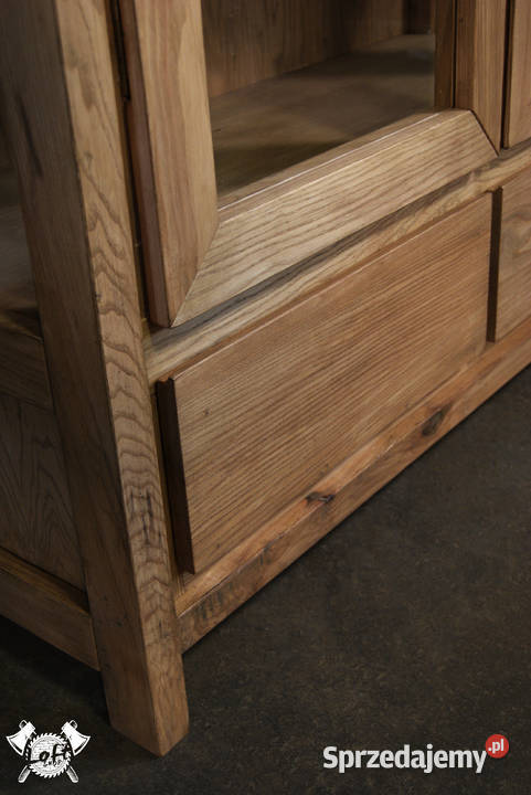 Witryna drewniana SWEEDEN szafa loftowa 195cm Wrocław