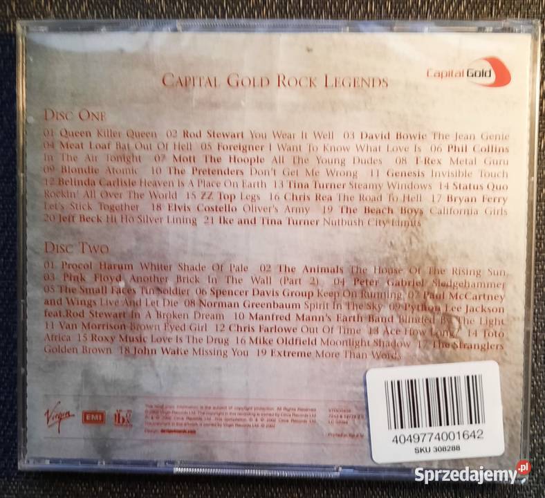 2X CD Capital Gold ROCK LEGENDS 2 CD Various Katowice