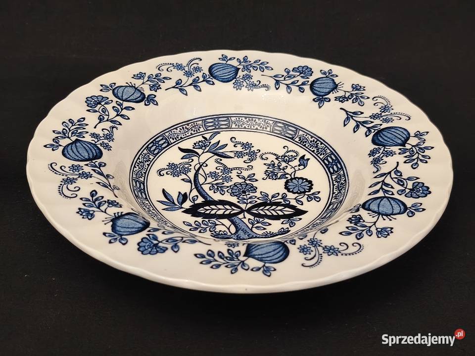 Talerz obiadowy głęboki angielski Crown Clarence Chełm