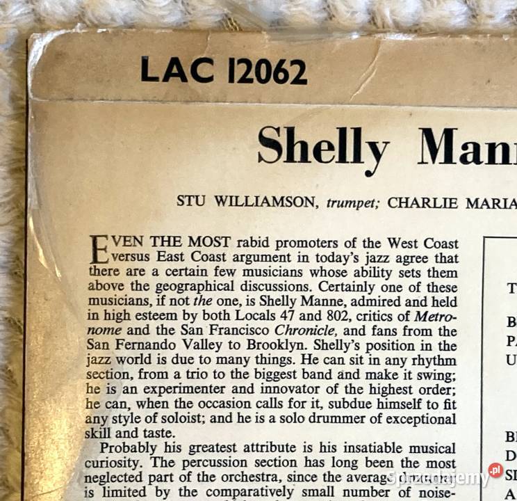 Shelly Manne His Men Contemporary Swinging Płyty i kasety Szczecin
