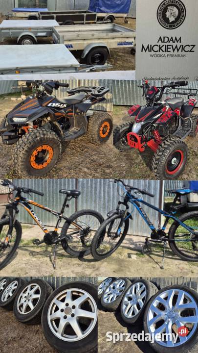 Wyprzedaż Przyczepki Rowery Quady Alufelgi itp Ryki