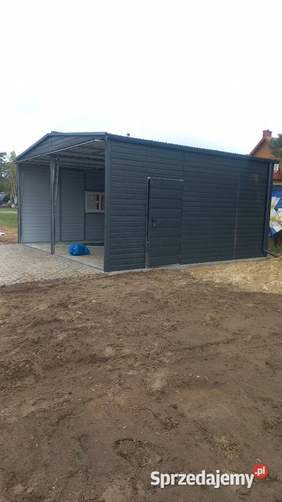 Garaż blaszany 2 stanowiska 6x55m