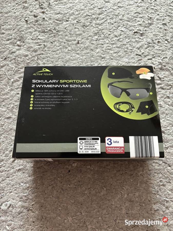 Okulary sportowe z wymiennymi szkłami Pszów