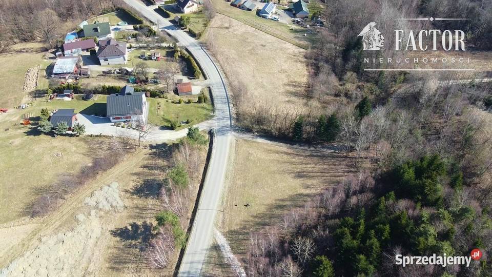 Widokowa działka budowlana 1279 ara Bieśnik gm