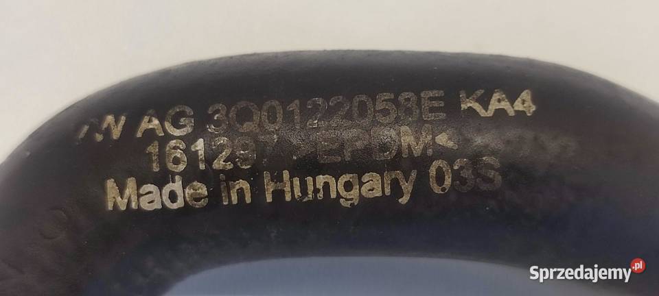 VW TIGUAN II RURA PRZEWÓD WODY 3Q0122058E