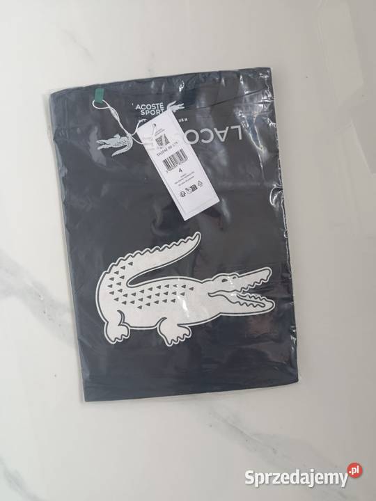 Tshirt męski Lacoste UltraDRY granatowy M nowy Odzież codzienna Białystok