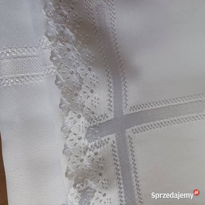 Obrus śnieżno biały plamoodporny 160x230 Obrusy Sieradz