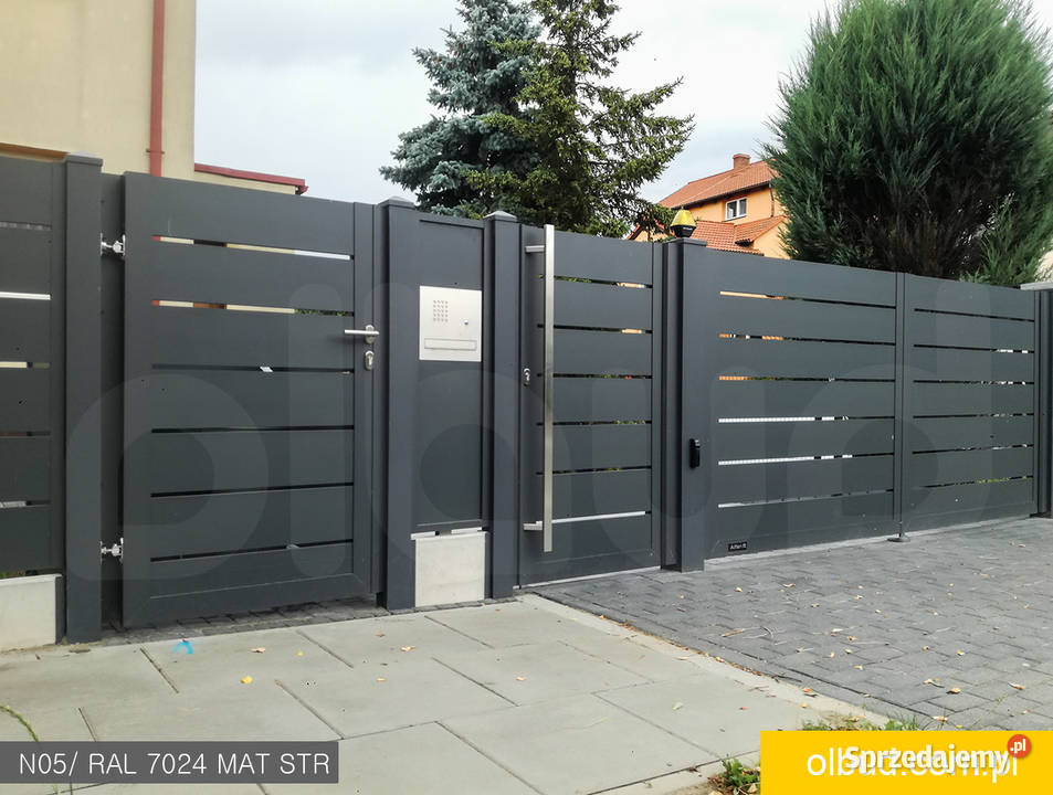 Ogrodzenie aluminiowe nowoczesne ALFEN N05 Sopot