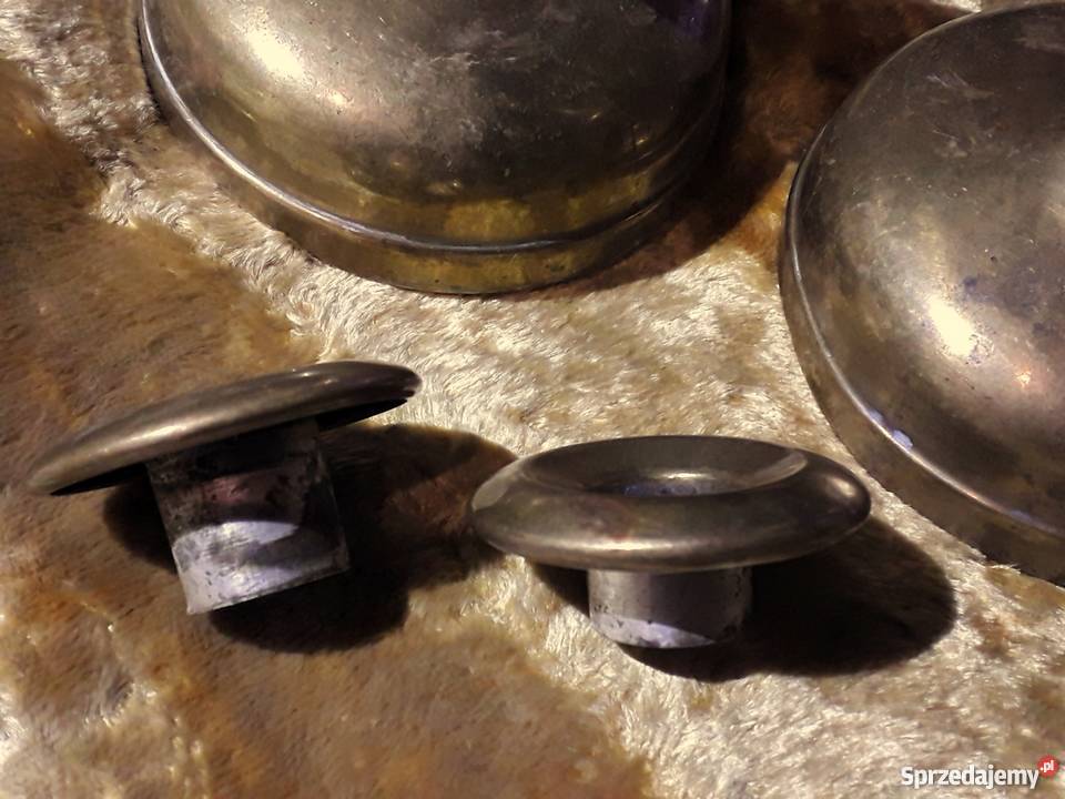 Mosiężne świeczniki przełom XIXXX w Tarnów