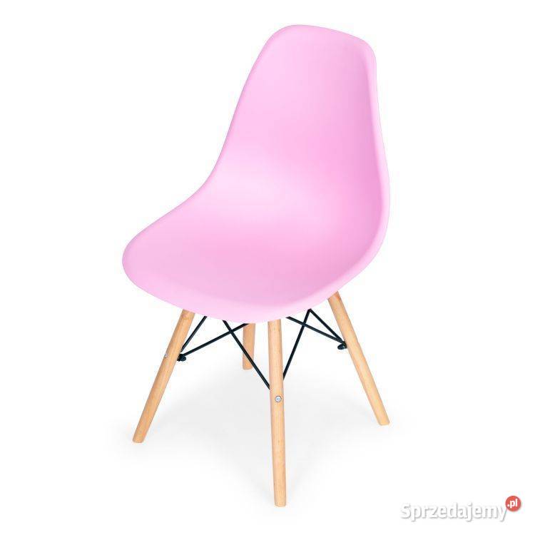 Zestaw czterech krzeseł do salonu jadalni Różowe Bielsk Podlaski