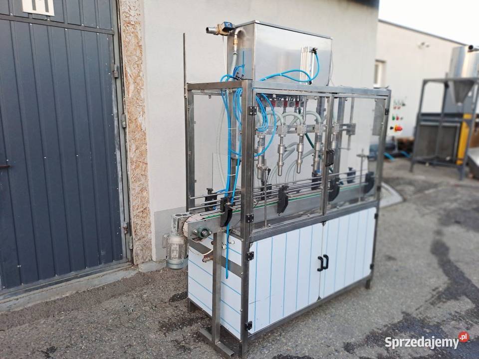 Nalewarka napełniarka liniowa do kanistrów i