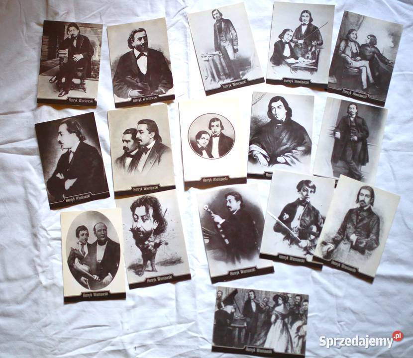 Henryk Wieniawski portrety zestaw zdjęć komplet Gdańsk