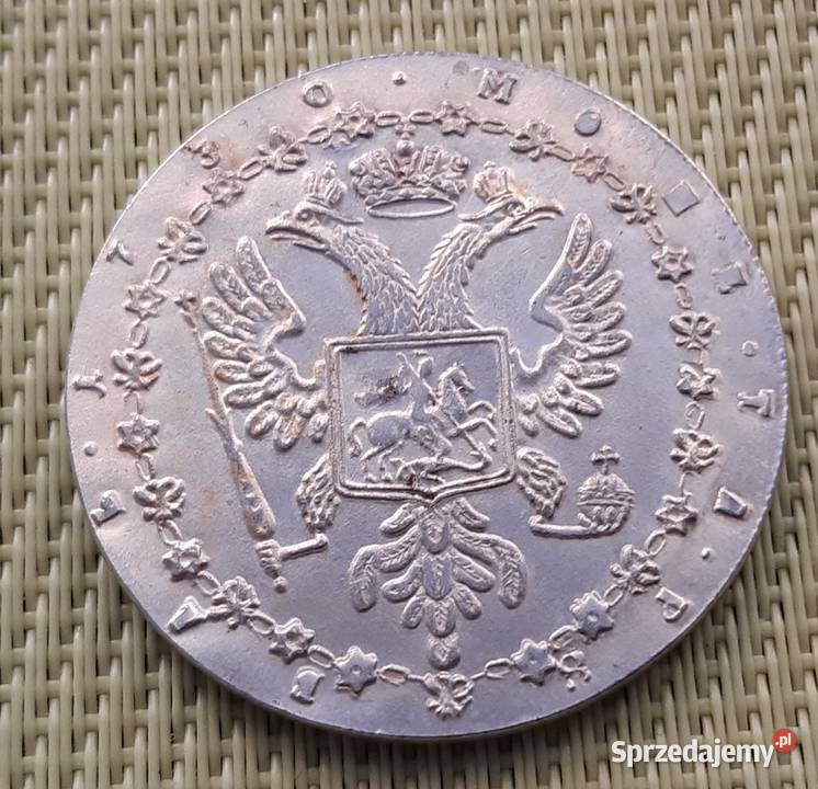 MonetaNumizmatKopia RUBEL 1730 CARYCA ANNA 37 Pruszków