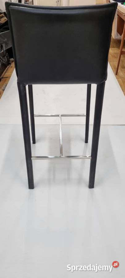 hokery barowe skóra czarna 3 sztuki BoConcept 47cm Warszawa