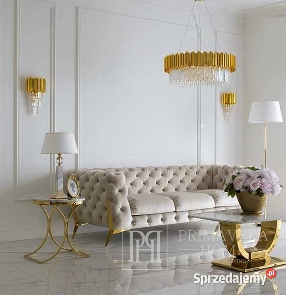 Stolik kawowy glamour do salonu z białym Stoliki kawowe i ławy Warszawa