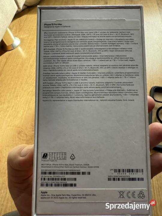 iPhone 15 pro 256 GB okazja Nowy Sącz sprzedam