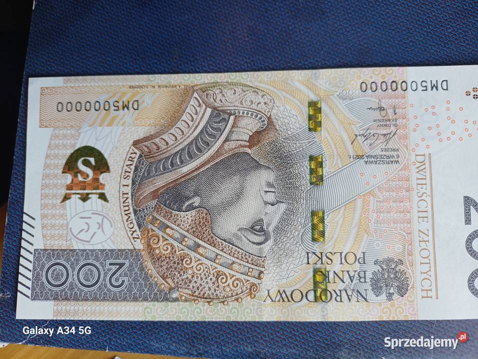 Ciekawy numer banknotu Nowy Sącz