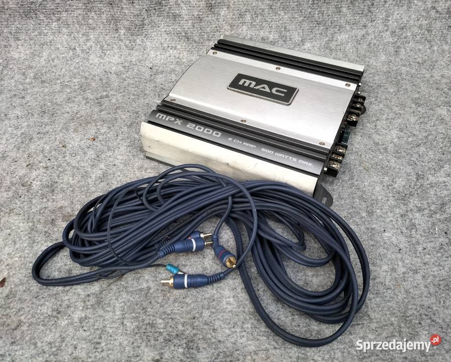 MAC AUDIO MPX 2000 wzmacniacz 500 Watts Ilość kanałów 2 Leszno