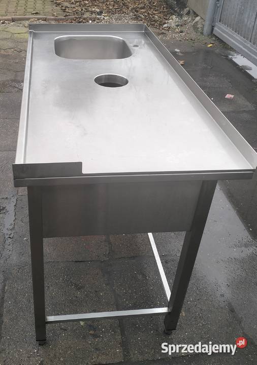 Zlew gastronomiczny 1komorowy z otworem na Słupia Kapitulna